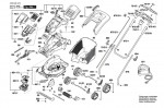 Bosch 3 600 H81 670 ROTAK 34 LI (ERGOFLEX) Lawnmower Spare Parts